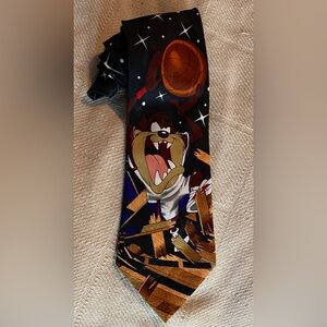 Vintage Looney Tunes Tasmanian Devil basketball tie